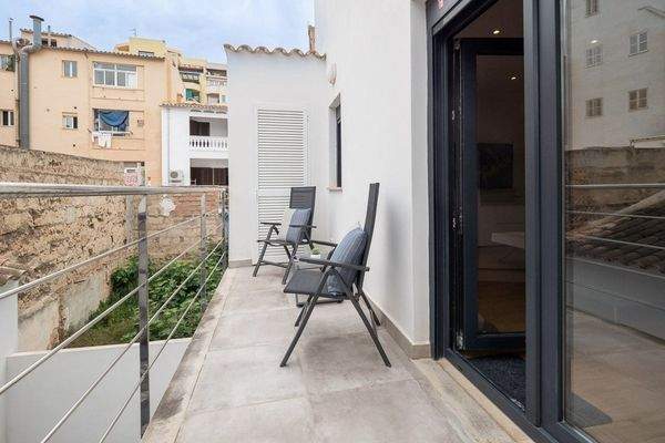 Balkon auf der Wohnebene