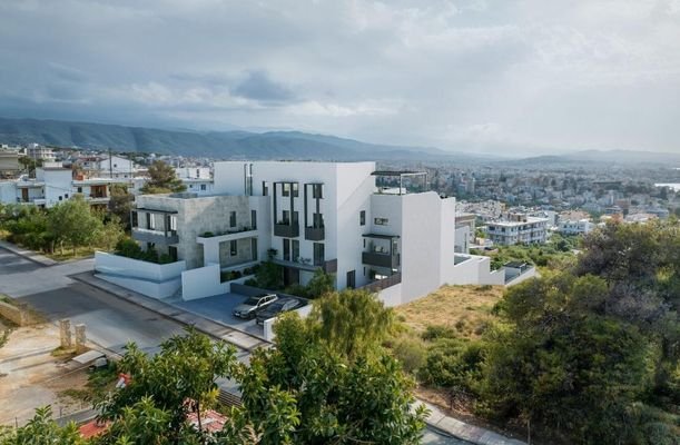 Kreta, Chania: Neubau! Luxuriöses Apartment mit Meerblick im Zentrum zu verkaufen