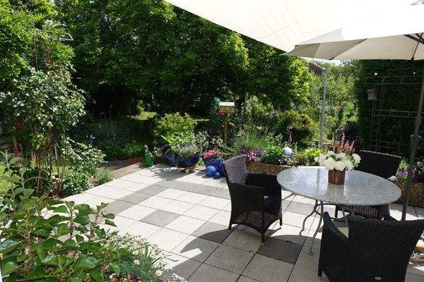 Blick auf die Terrasse