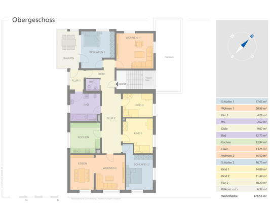 Grundriss Obergeschoss