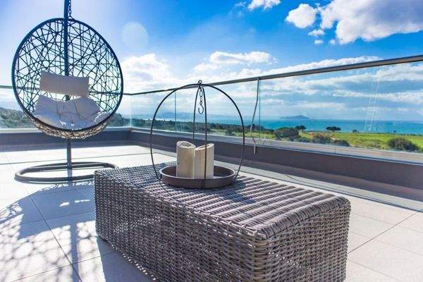 Kreta, Agios Onoufrios: Neu erbaute Villa mit perfektem Meerblick zu verkaufen