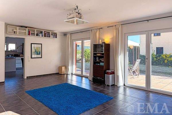 Blick vom Wohnbereich