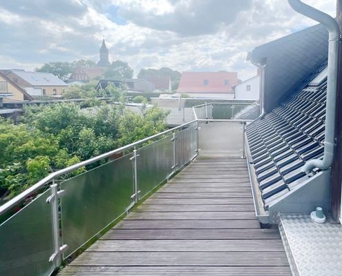 Blick vom Balkon