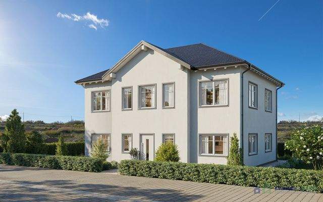 Visualisierung einer möglichen Bebauung (Variante Einfamilienhaus)