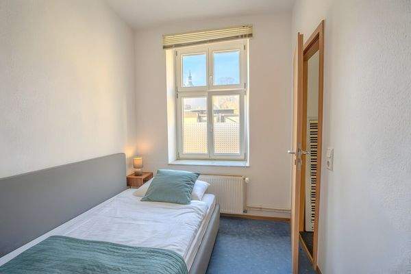 Schlafzimmer digital möbliert