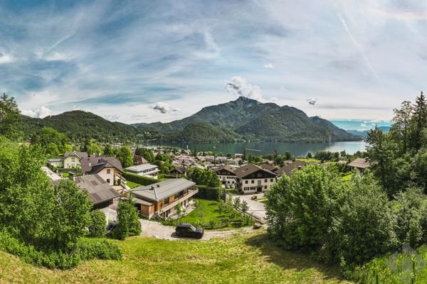 Blick vom Grundstück