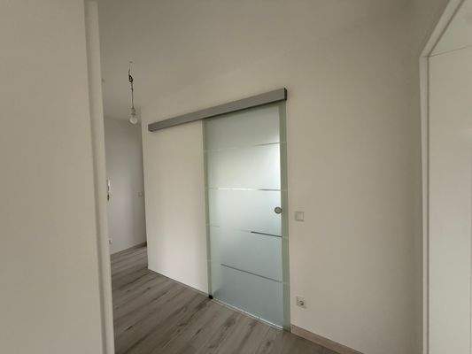 Blick vom Flur zur Küche