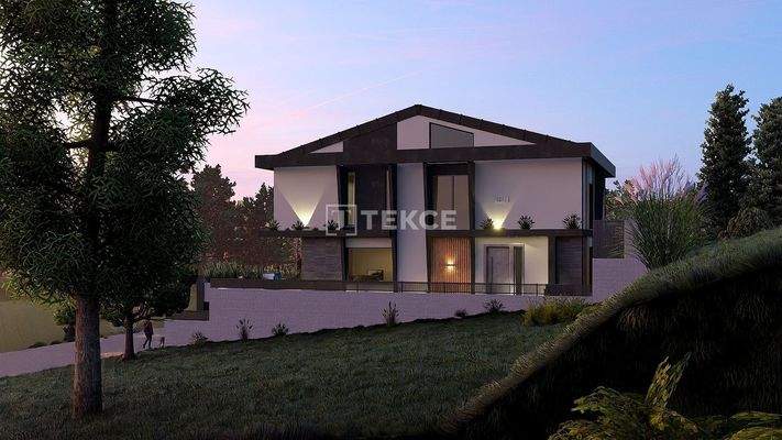 Semi-Detached Villas with Pool in Garden in İzmir Urla