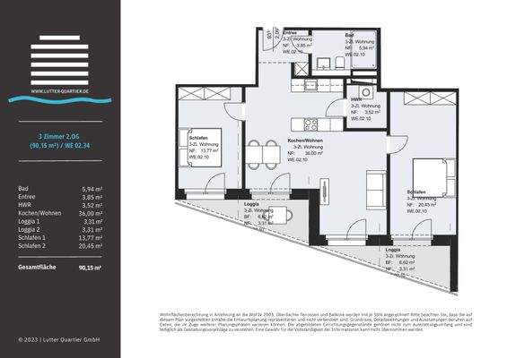 Wohnung 34 Lutter-Quartier