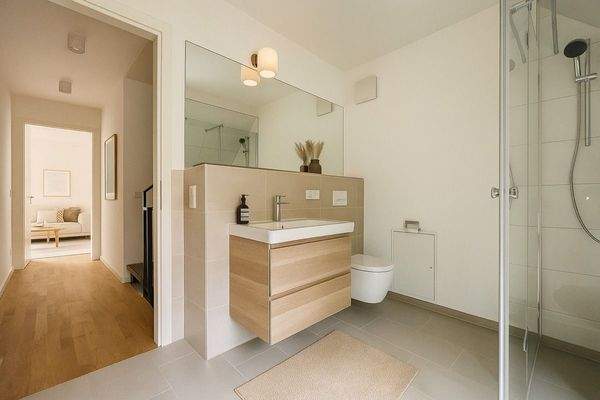 Bad 2.OG, Einrichtungsvorschlag, KI-generiert