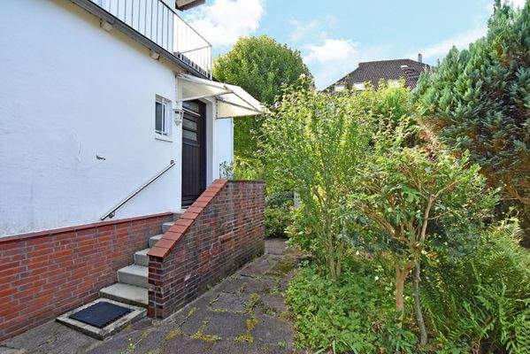 rückwärtiger Hauseingang