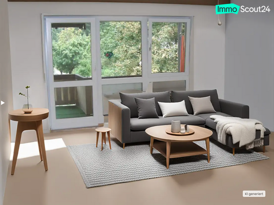 Wohnzimmer mit Balkonausgang