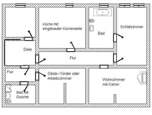  Grundriss 1. Ebene