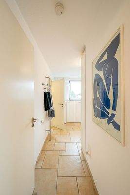 Tür zum Schlafzimmerbereich