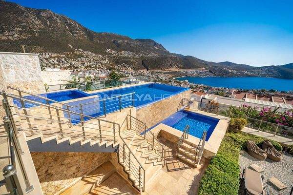 Sea View House with Private Pool in Kalkan Kas