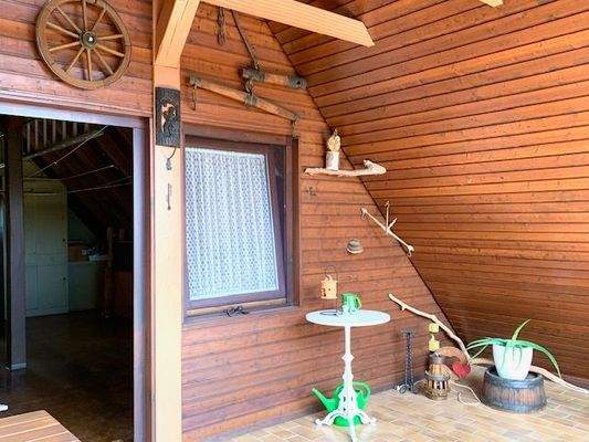 Viel Platz auf der Loggia