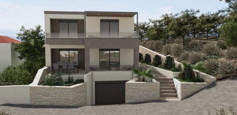 Kreta, Drakona: Neubau-Projekt! Einfamilienhaus mit Pool zu verkaufen