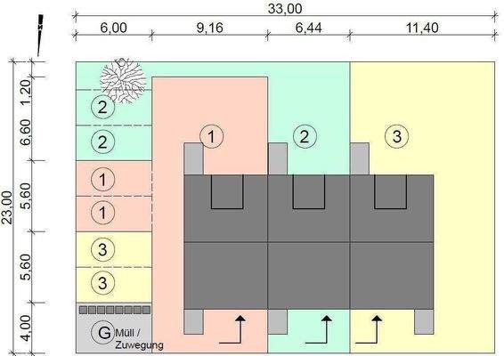 Lageplan ohne Maßstab