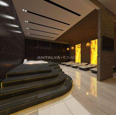 Seafront Apartments in a Complex with Rich Amenities in Alanya