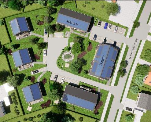 Draufsicht Haus 1 + 6