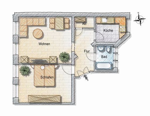 Grundriss WE02