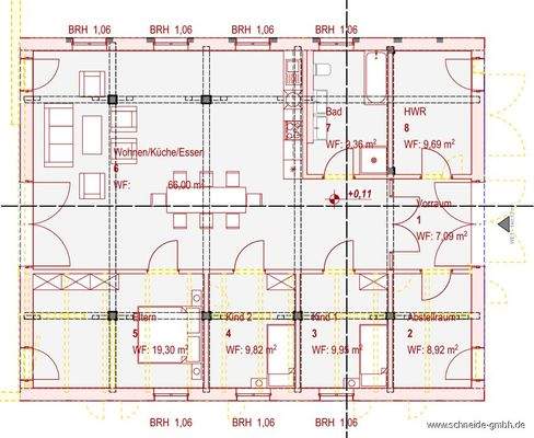 Scheune Ausbaukonzept (EG)