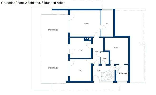 Grundriss Ebene 2 - Schlafz.