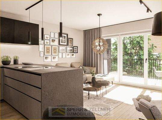 Illustration Wohn-/Essbereich