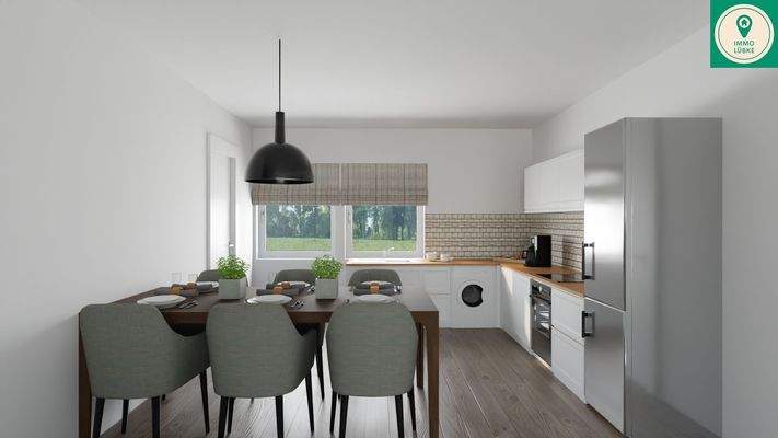 Essbereich mit Küche