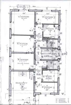 Grundriss EG vor dem Umbau, Düsternortstr.20 
