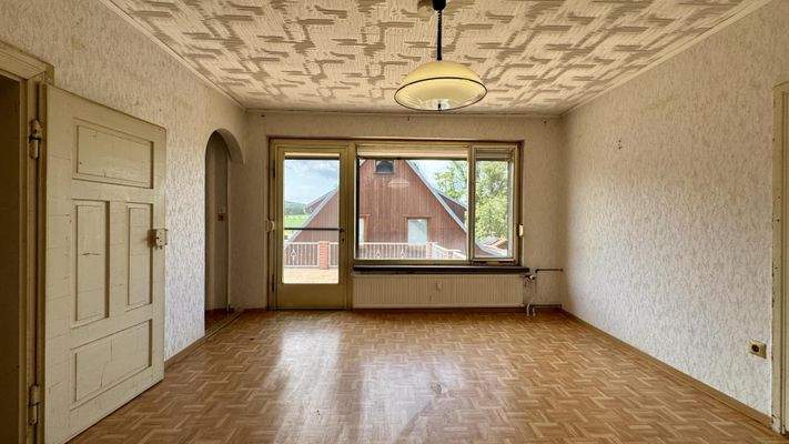 Schlafzimmer mit Dachterrasse