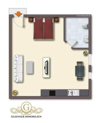 Grundriss Maisonette OG