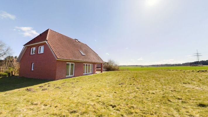 Ein Blick aufs Haus