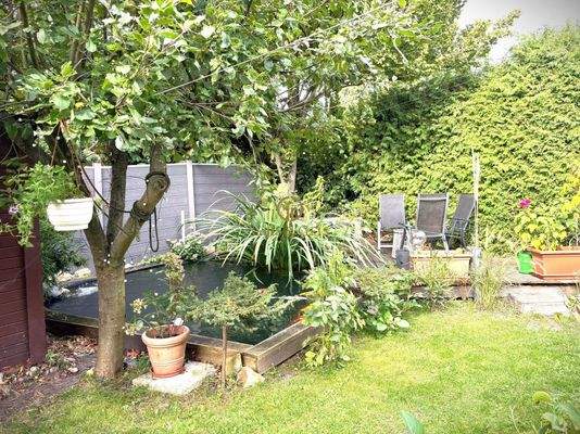 Garten mit Koiteich