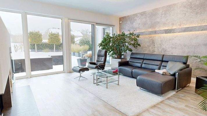 Wohnbereich mit Kamin