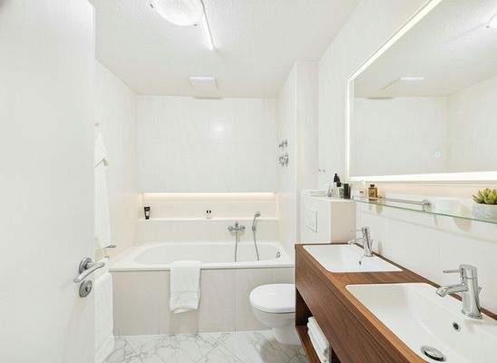 Badezimmer als Wohnbeispiel