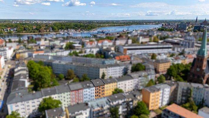 Luftbild Stadthafen & Stadtmitte