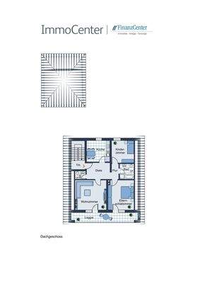 Grundriss Wohnung im Dachgeschoss