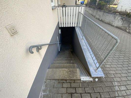 Kellerzugang/Fahrradrampe