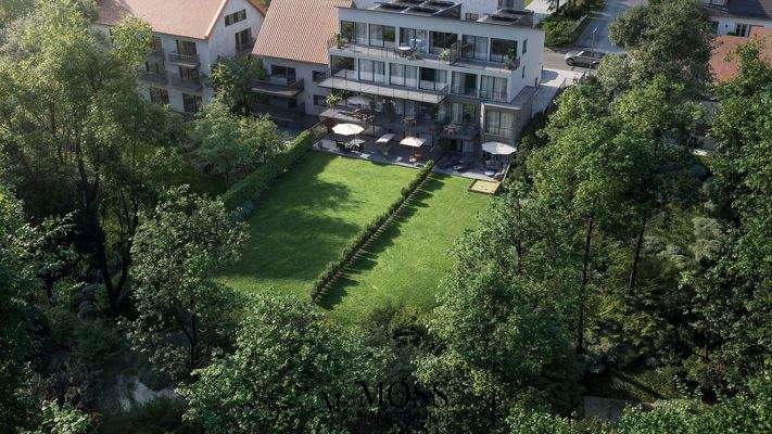 Vogelperspektive Garten