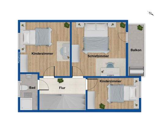 Grundriss Obergeschoss