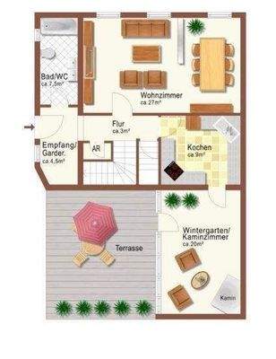 Skizze - Grundriss EG