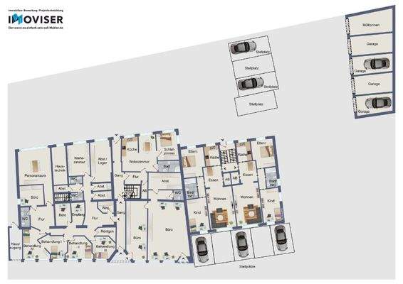 Erdgeschoss Wohn- und Geschäftshaus und Wohnhaus