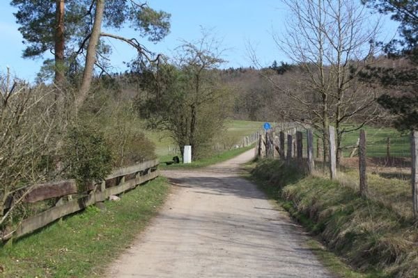 Wanderweg Sackgasse am Parkplatz