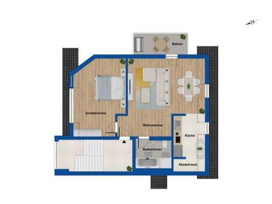 Grundriss Wohnung - 2. OG