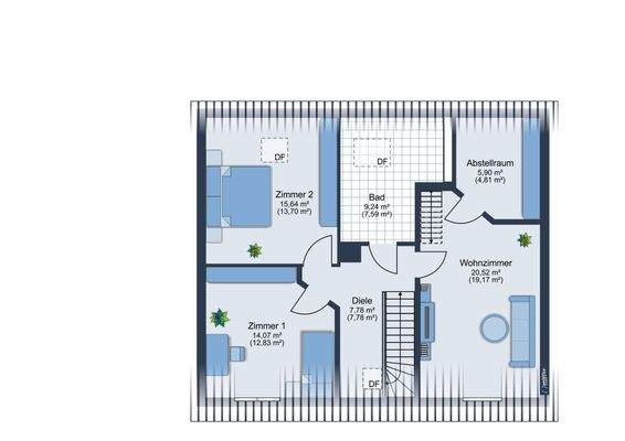 Grundriss Dachgeschoss