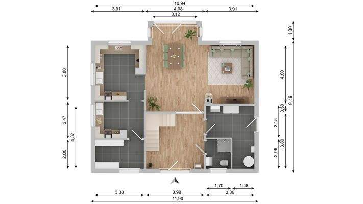 Grundriss Erdgeschoss