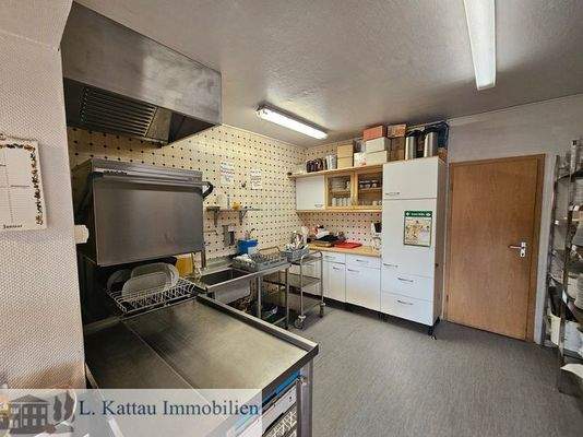 mit einer Küchenzeile