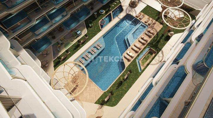 Investment Apartments with Private Pool and Balcony in Arjan Dubai