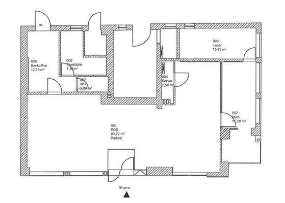 Grundriss unmöbiliert